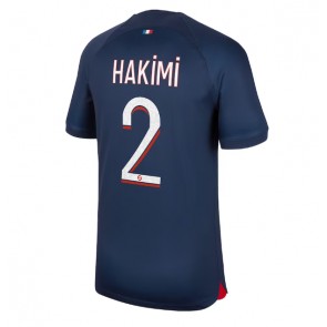 Paris Saint-Germain Achraf Hakimi #2 Replica Home Stadium Shirt 2023-24 Short Sleeve